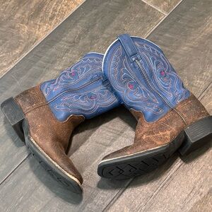 Ariat Kids Boots in Navy and Chestnut